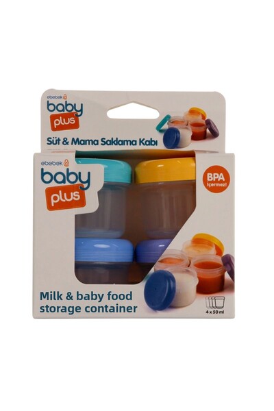 Baby Plus Milk and Food Storage Container Set of 4