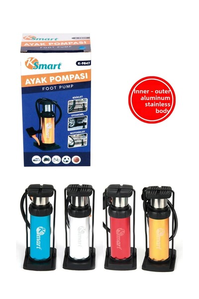 Ksmart Bike Foot Pump Upright Model K-9847