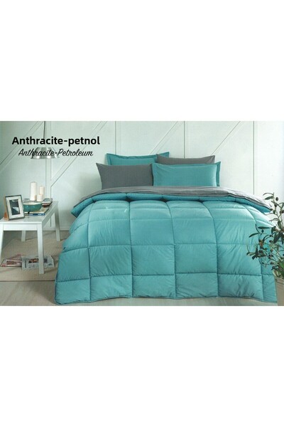 Özdilek Colormix Double Sleeping Set - Anthracite Petrol