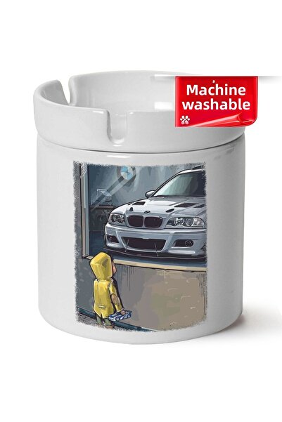 sartre art BMW E46 με τύπωμα Πορσελάνινο Τασάκι Σβέσης Στάχτης