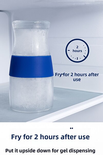 Open Home Concept Buzz Cup – 470 ml Active Gel Cooled Glass Cup |   Silicone Grip Tape