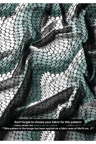 DESENİX قماش طباعة رقمي بتأثير درع وقشور السمك |   نمط الموجة الديناميكية |  ...