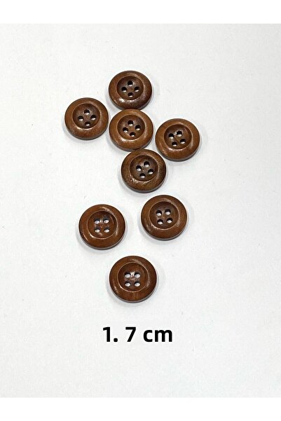 karantuhafiye Κουμπί Ζακέτας / Ξύλινο Κουμπί / 8 Τεμάχια / 1,7 εκ. # 2