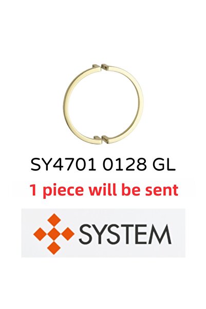 System SY4701 0128 GL مقبض حديث ذهبي اللون مقاس 128 ملم