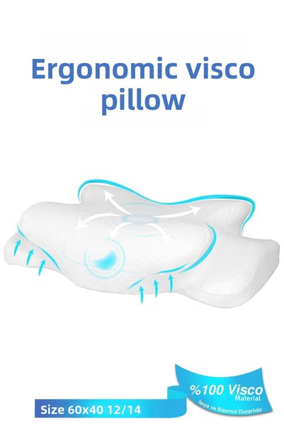 viscoday Royalrelax Orthopedic Visco Pillow - Beauty Pillow with Neck Herniation and Pain Support