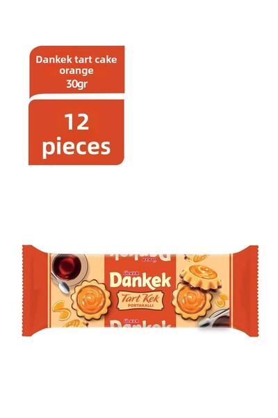 Ülker دانك كيك كيك بالبرتقال 30 جرام × 12 قطعة