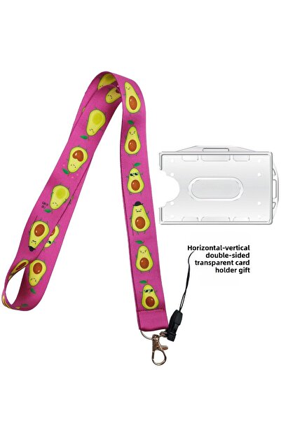 doktorbonem Centură pentru carduri de guler cu avocadou lila, curea telefon, ...