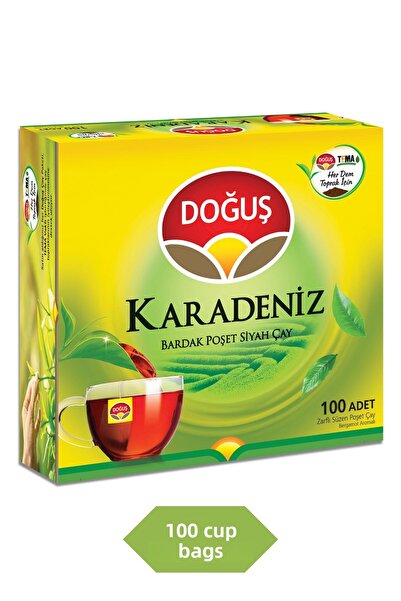 Doğuş شاي أسود بنكهة البرغموت 2 جرام 100 كيس