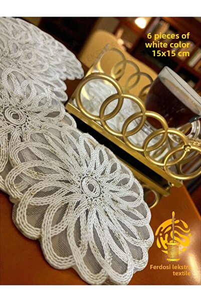 Tekstilsa منديل عرض تقديمي، منديل كوكتيل، منديل عرض جانبي للقهوة، مسند أكواب ...