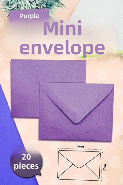 t tuğset etiket Mini plic violet 9x7 cm 20 buc-T1483