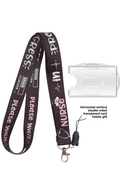 doktorbonem Nurse Loading Nurse in Progress Curea pentru carduri Guler pentru telefon Curea pentru telefon Orizontal Vertical Card Protector