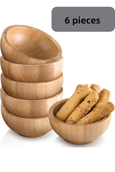 Heredot 6 Μίνι μπολ από μπαμπού για λουκούμια, μπολ για μπακαλιάρα, μπολ για ...