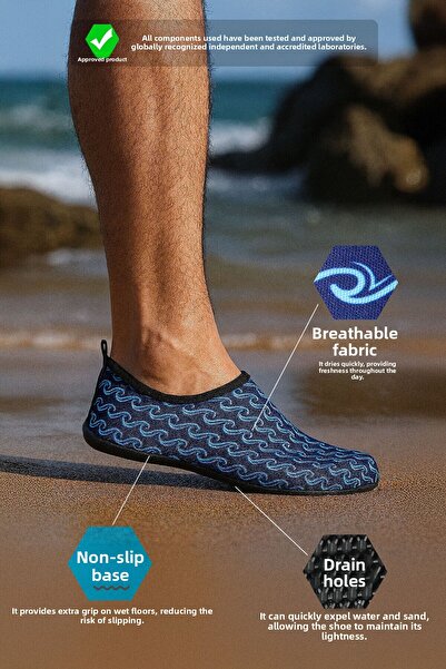 Peluche Wave Non-Slip Sole Flexible Lightweight Durable Men's Pool Beach Sea Shoes
