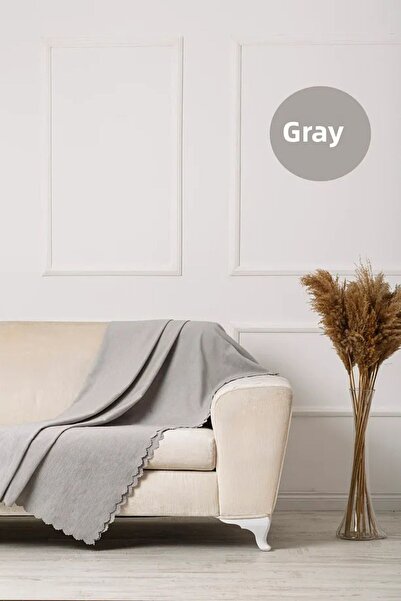 Hig Store Chenille Fabric Plain Pattern Double Sided Sofa Cover / Sofa Bed Cover 175 X 215 Size