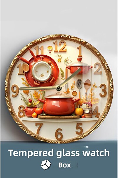 kutuTR Elegance & Durability Together! 3D Look Tempered Glass Watch – 33 cm Csdw352