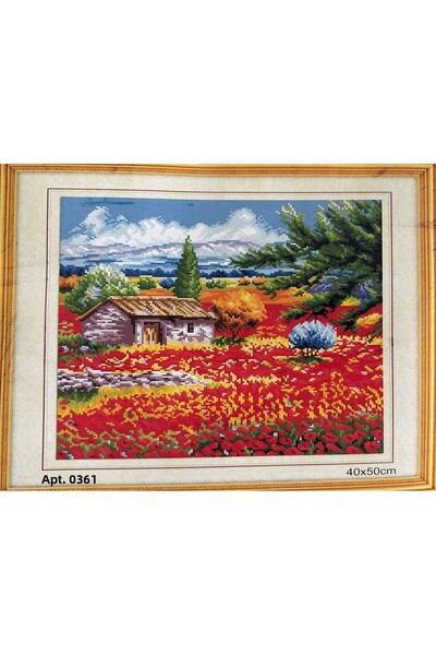 iğne izi Tapestry Etamine Embroidery Set 40X50 cm 361