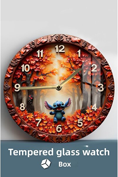 kutuTR Bring the Magic of Autumn Home. 3D Look Tempered Glass Watch – 33 cm Csdw323