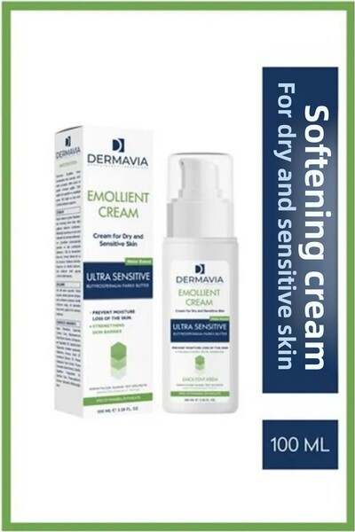Dermavia كريم مرطب 100 مل للبشرة الجافة والحساسة والتأتبية - يهدئ الاحمرار وا...
