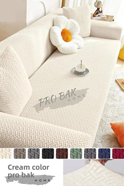 probak -غطاء أريكة مطاطي بنمط الطوب جاكار 3 3 |   غطاء مقعد مطاطي |   2 قطعة ...