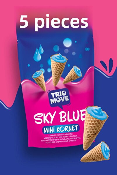 KOST Trio Move Mini Cornet Sky Blue 55Gr - 5 Pieces