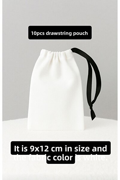 ALASEREN Tight Raw Cloth Natural 9×12 cm 10 Pieces Cloth Bag - Wedding Engage...