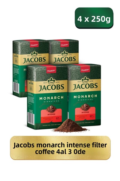 Jacobs قهوة مونارك المفلترة المكثفة 250 جرام اشتر 4 واحصل على 3