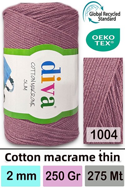 Diva İplik Diva Cotton Macrame Thin 1004 Light Salmon