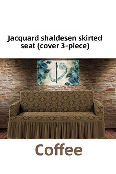 upmall Shawl Pattern Jacquard Sofa, Sofa, Sofa Bed Cover, Lycra, Skirted, Sea...