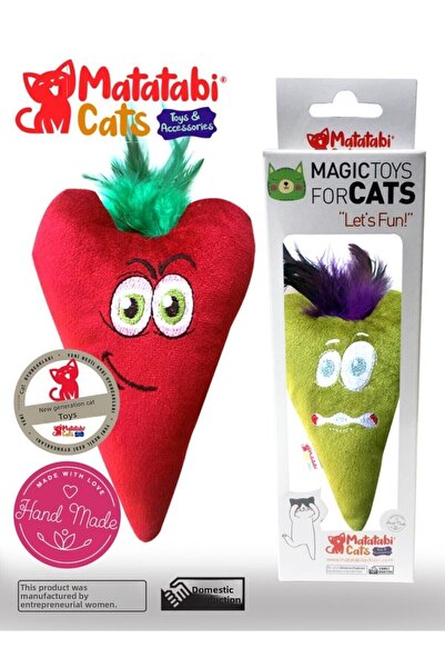 MATATABİ CATS Love Matatabi Content Furry Fabric Cat Toy with Sound 15 Cm (Does Not Contain Catnip/Herb)