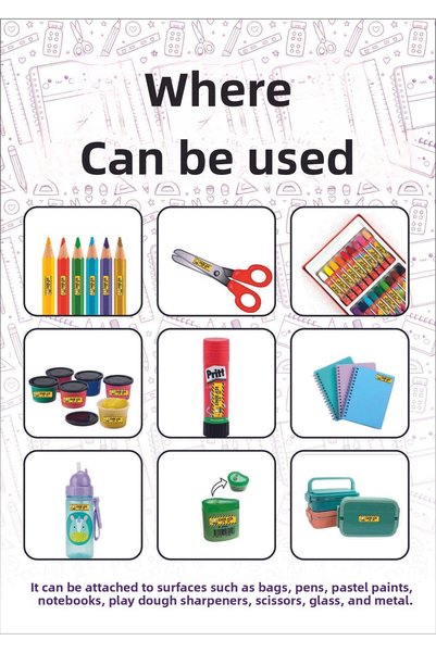 Printbox School Label Pencil Notebook Private Name Writing Label 212 Pieces
