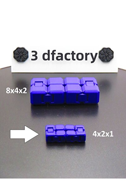 MODA مكعب لا نهاية له صغير الحجم (4 × 2 × 1 سم) - لعبة يدوية صامتة ومحمولة، م...