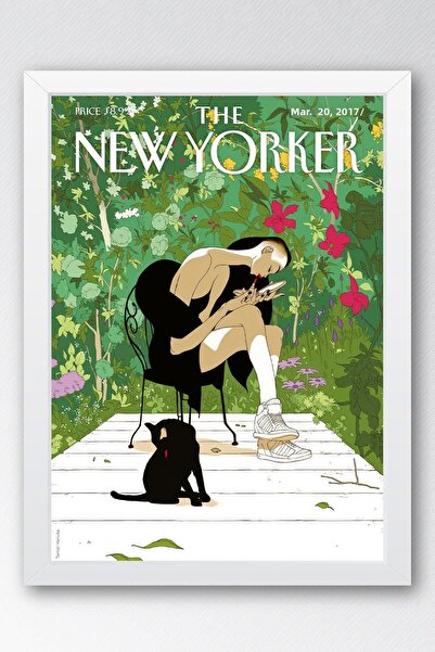 Saturn Tabloul înrămat The New Yorker 20 martie 2017 - Tabloul de împingere î...