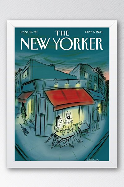 Saturn Η ζωγραφική με κορνίζα του New Yorker 5 Μαΐου 2014 -