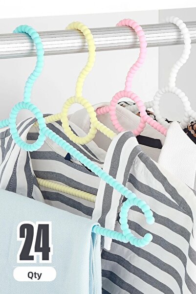 Beray 24 Pieces Bead Hanger Clothes Hanger - Mixed Color