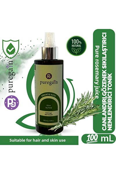 PUREGAIN ماء إكليل الجبل الطبيعي 100 مل – منشط للشعر والبشرة |   تعزيز، منعش،...