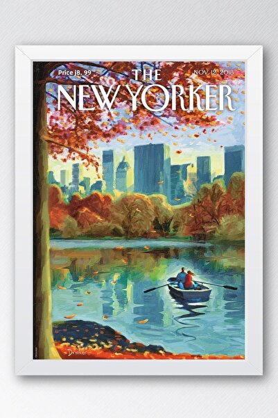 Saturn Tabloul înrămat The New Yorker 12 noiembrie 2018 - Central Park în toamna
