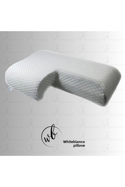 WHITEBLANCO Orthopedic Visco Double Lover Neck Support Pillow