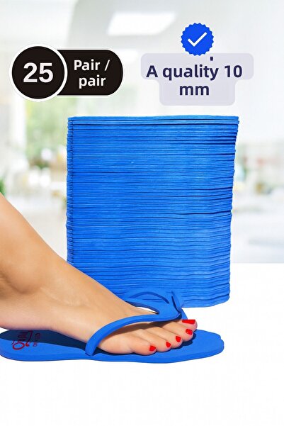 Smoothly Pedicure Slippers & Spa Slippers 25 Pairs a Quality 10mm Thick