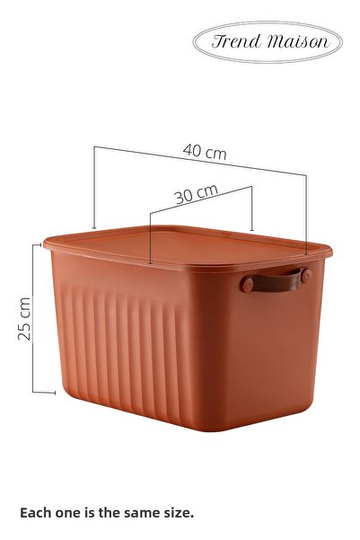 Trend Maison Decorative Storage Box, Multi-Purpose Organizer, Bathroom Kitchen Organizer, Box with Lid, Set of 3