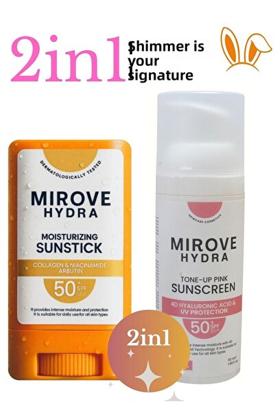 mırove Sun Stick and Hydra Pink Sunscreens