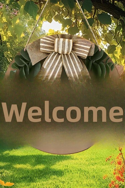 kutuTR Welcome Mdf Door Ornament |   Hanging, Removable, Decorative Ks028