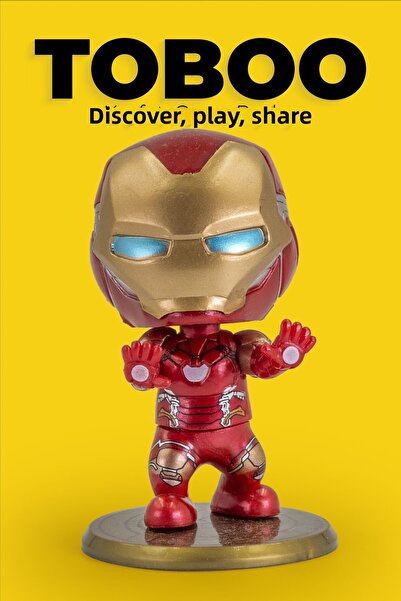 shop مجسم Iron Hero Bobble-Head - تصميم صغير مقاس 10 سم