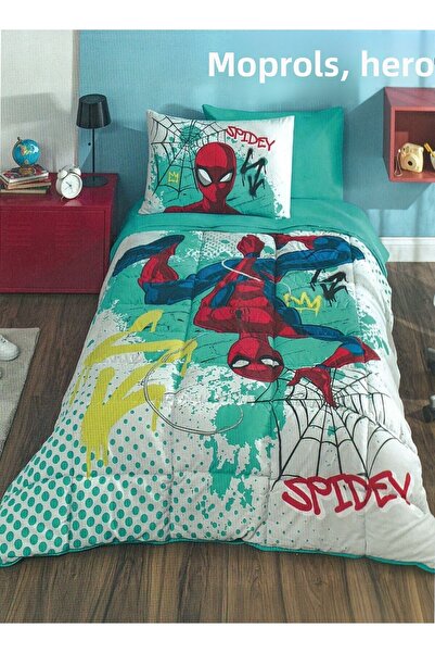 Özdilek Spiderman Hero Single Disney Licensed Elastic Sheet Sleeping Set