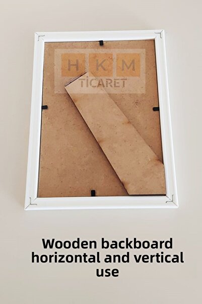 Verda Çerçeve 13X18 cm Photo Frame! Decorative Desktop Frame with Wooden Legs and Pvc Glass!