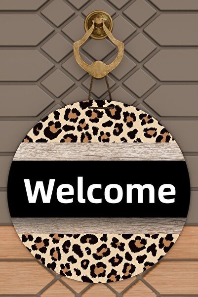 Dormot 1Модерна цифрова печатна дървена декорация за врата с черно леопардче