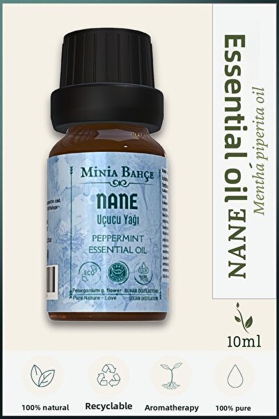 Minia Bahçe Bitki ve Sanat Atölyesi زيت النعناع العطري 10 مل – نقي وطبيعي 100%