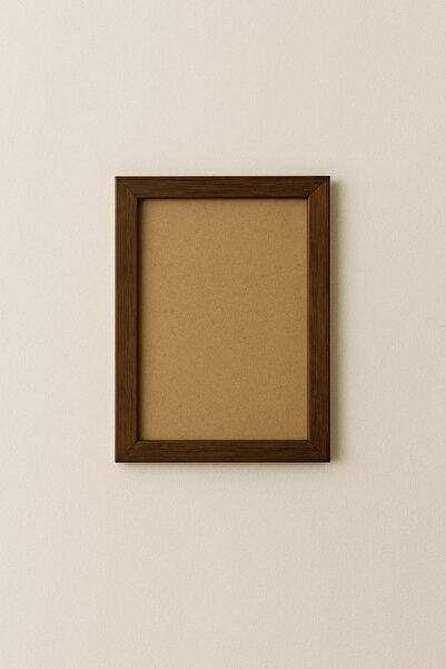 caddehediye 50x70 Ahşap Çerçeve Poster Puzzle Siyah & Beyaz & Ceviz & Masif & 4 Renk İskandinav