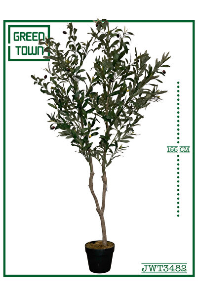 GREEN TOWN شجرة الزيتون الصناعية-155CM/856L