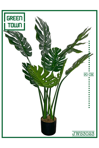 GREEN TOWN اشجار المونستيرا الصناعية-90cm/8L