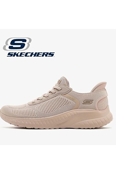 SKECHERS Bobs Squad Chaos Current Muse 117497 Unisex Sports Shoes Beige